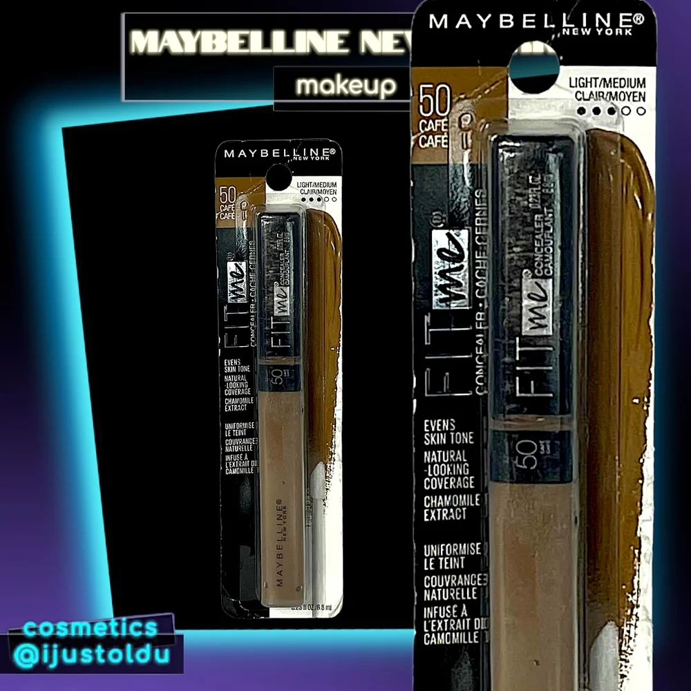 Maybelline Fit Me Concealer | 50 Café Light/Medium | .23fL oz / 6.8mL | Oil Free